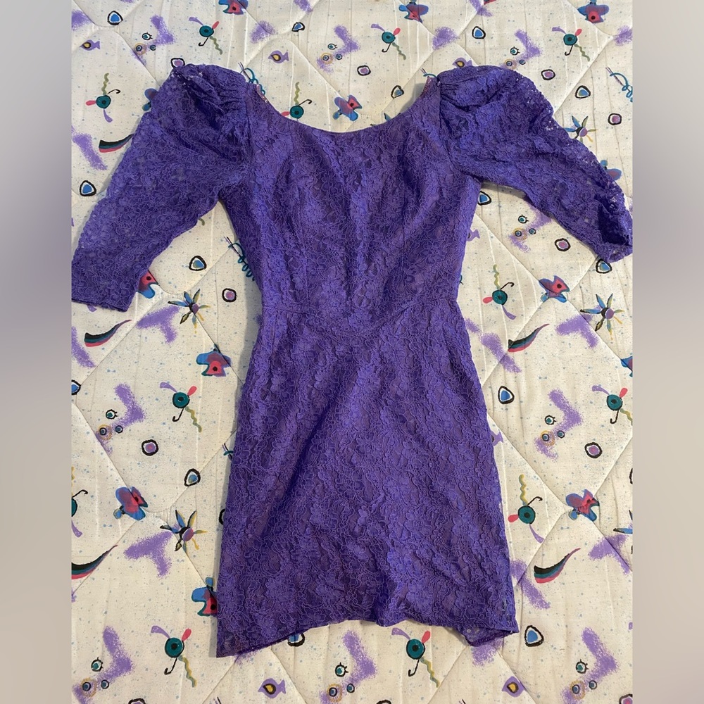 Vintage Purple Prom Dress